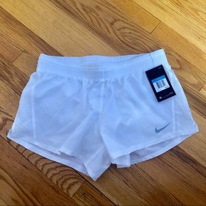 White Nike Running Shorts NWT